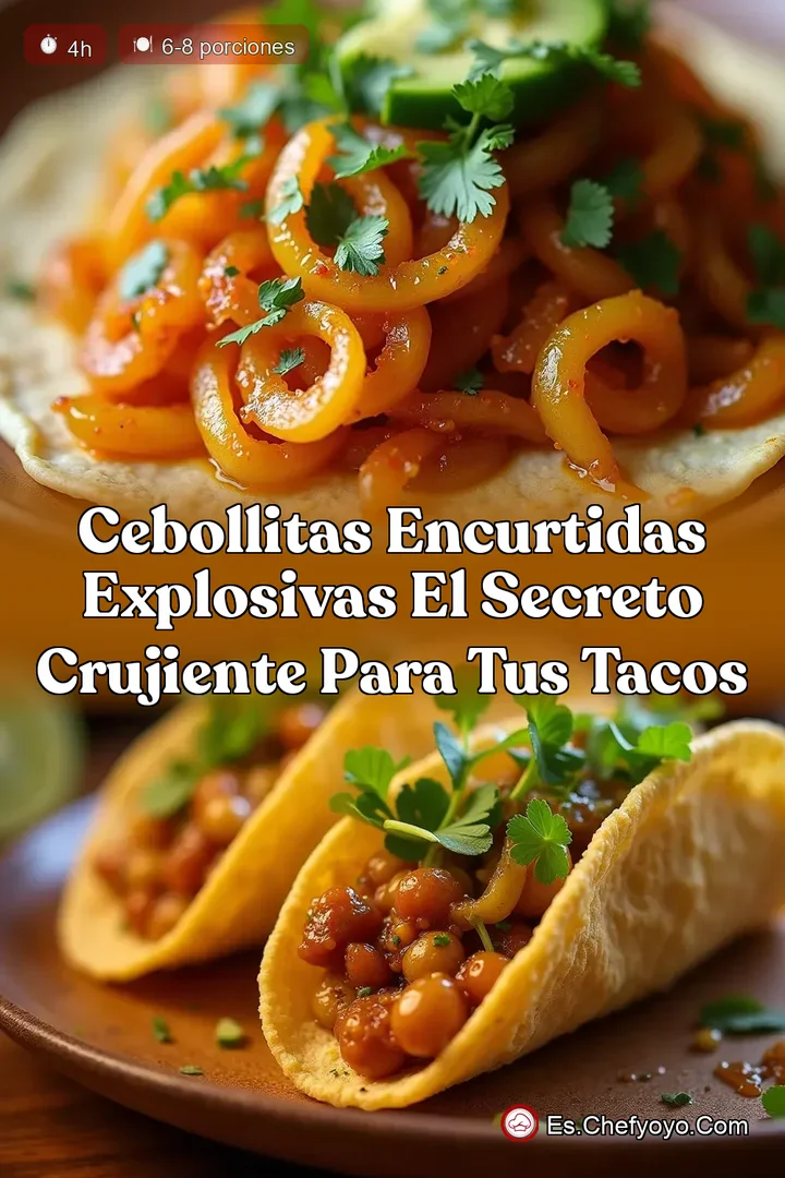 Cebollitas Encurtidas Explosivas El Secreto Crujiente para tus Tacos