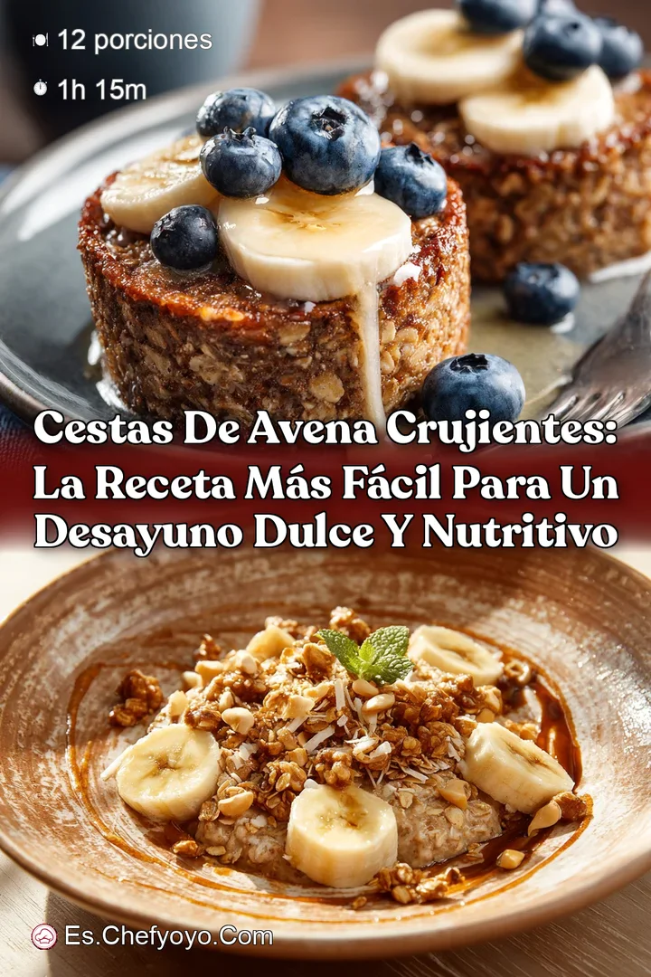 Cestas de avena crujientes: La receta m&aacute;s f&aacute;cil para un desayuno dulce y nutritivo