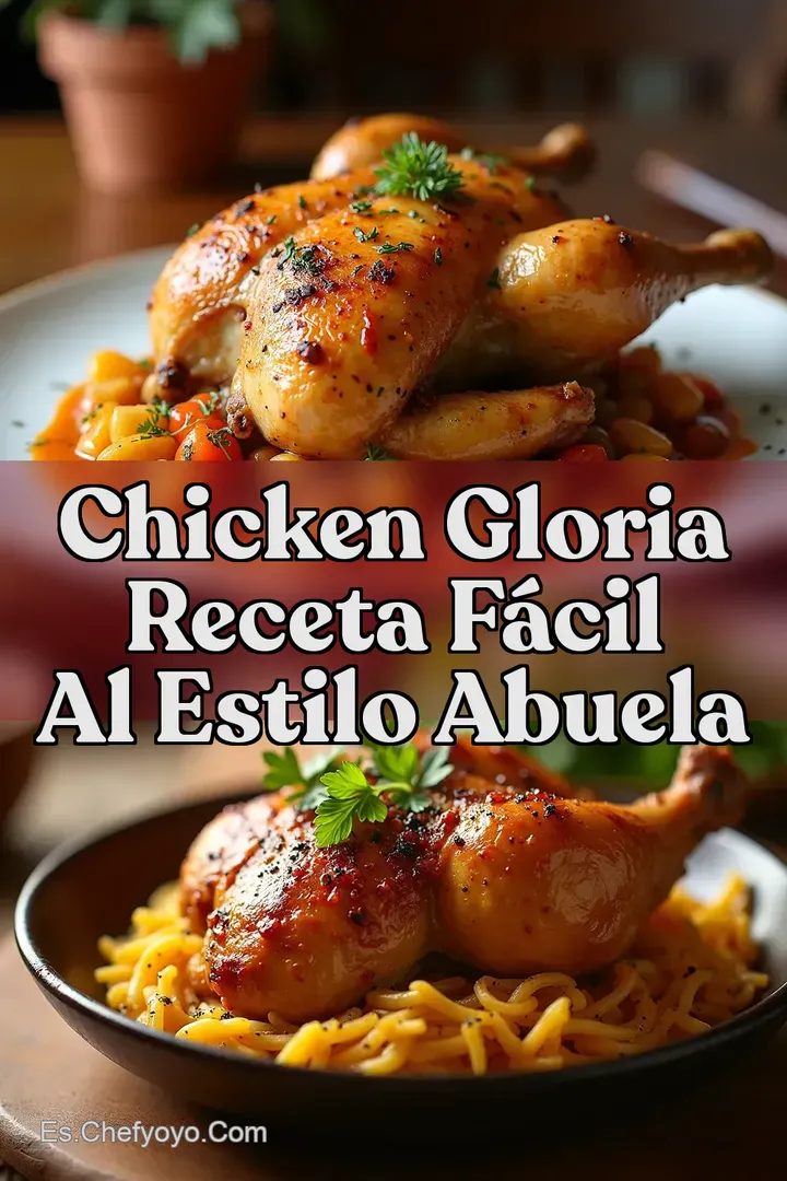 Chicken Gloria Receta F&aacute;cil al Estilo Abuela
