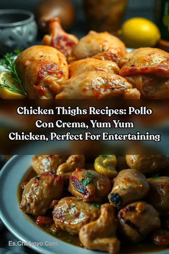 Chicken Thighs Recipes: Pollo Con Crema Yum Yum Chicken Perfect For Entertaining