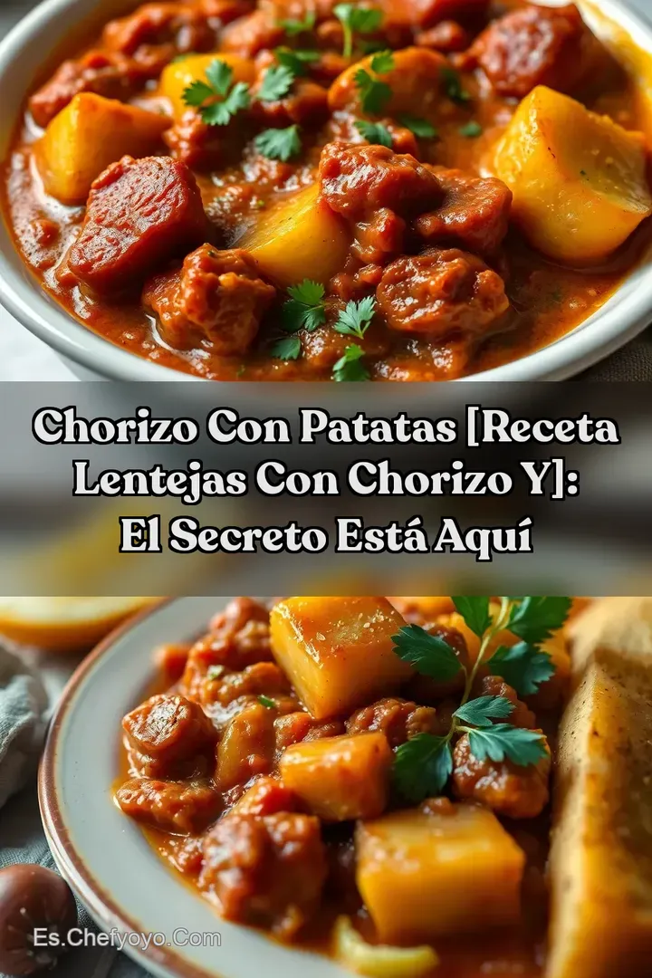 Chorizo con Patatas [receta lentejas con chorizo y]: El Secreto Est&aacute; Aqu&iacute;