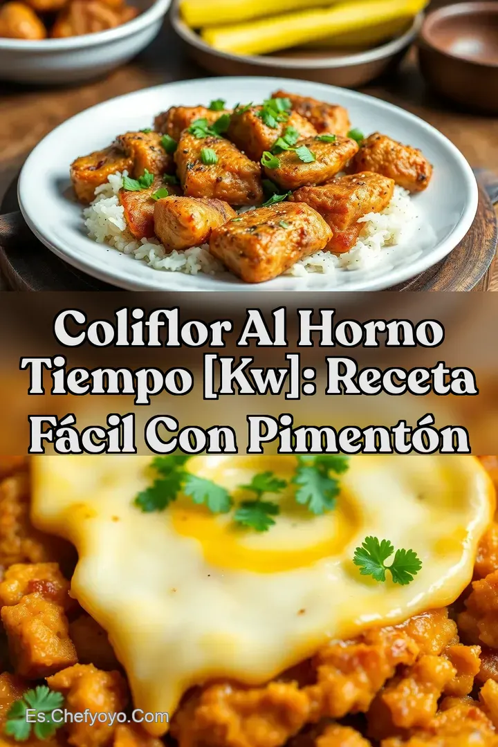 Coliflor al Horno Tiempo [kw]: Receta F&aacute;cil con Piment&oacute;n