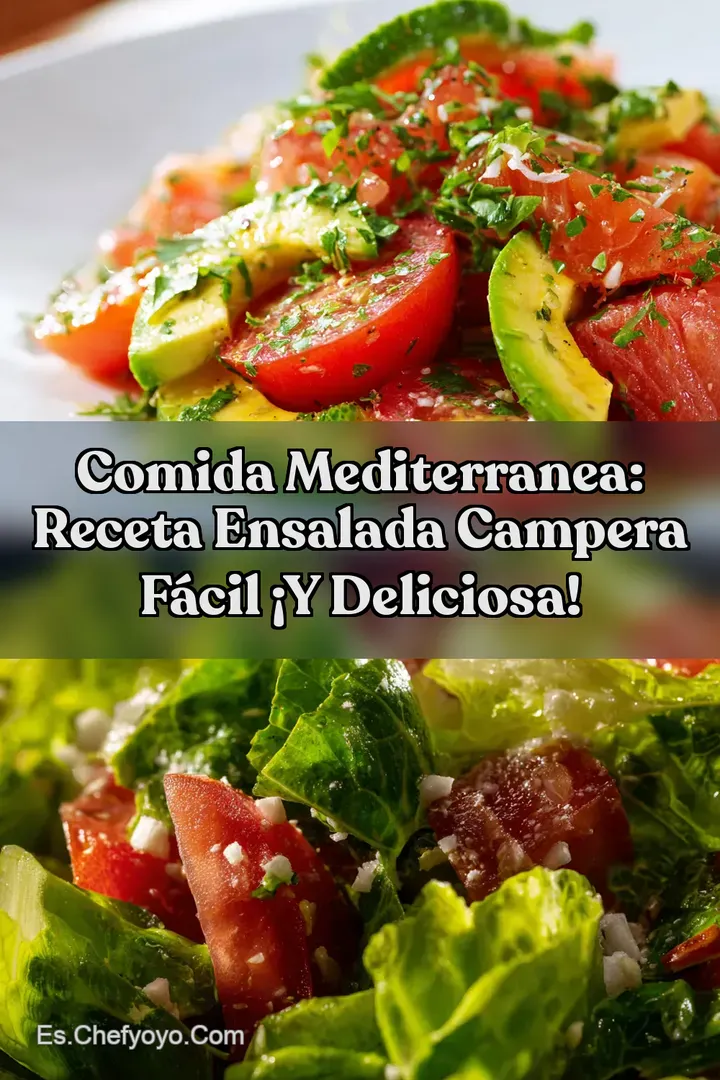 Comida Mediterranea: Receta Ensalada Campera F&aacute;cil &iexcl;Y Deliciosa!