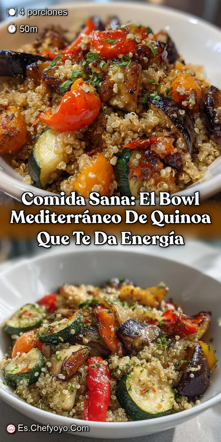 Comida sana: El Bowl Mediterr&aacute;neo de Quinoa que te da energ&iacute;a