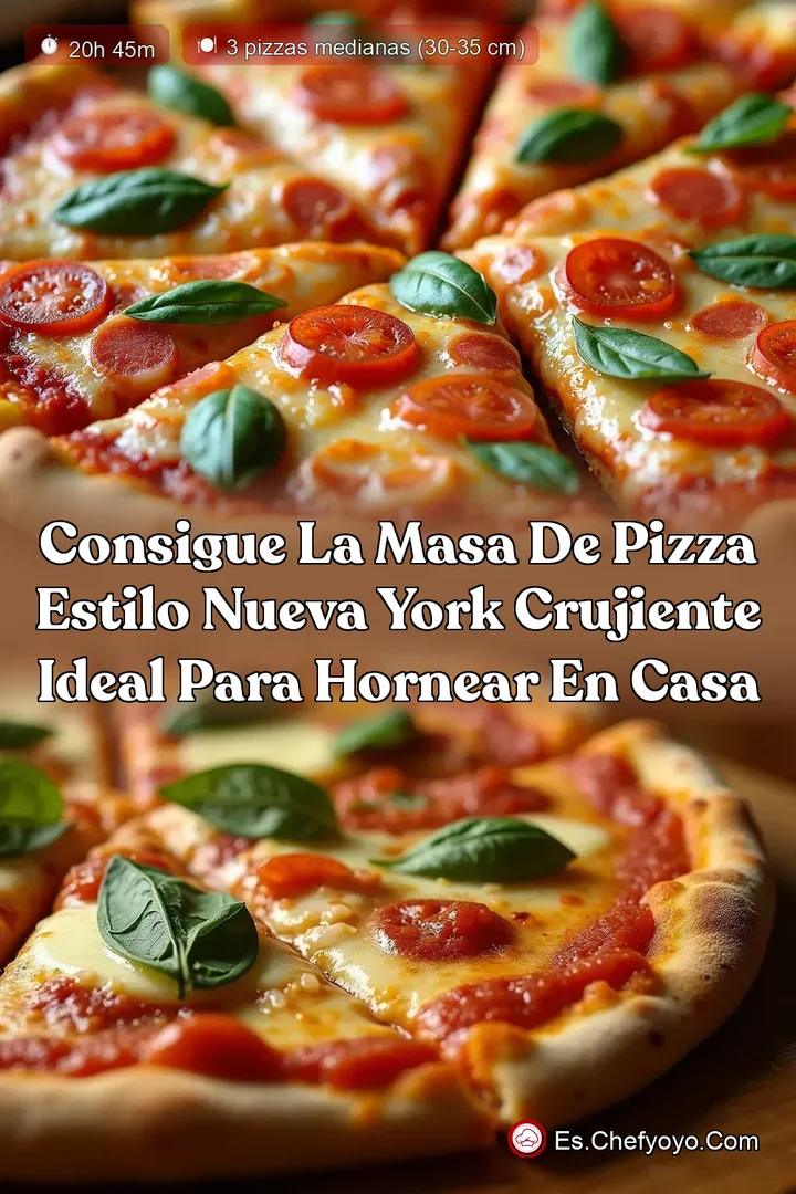 Consigue la Masa de Pizza Estilo Nueva York Crujiente Ideal para Hornear en Casa