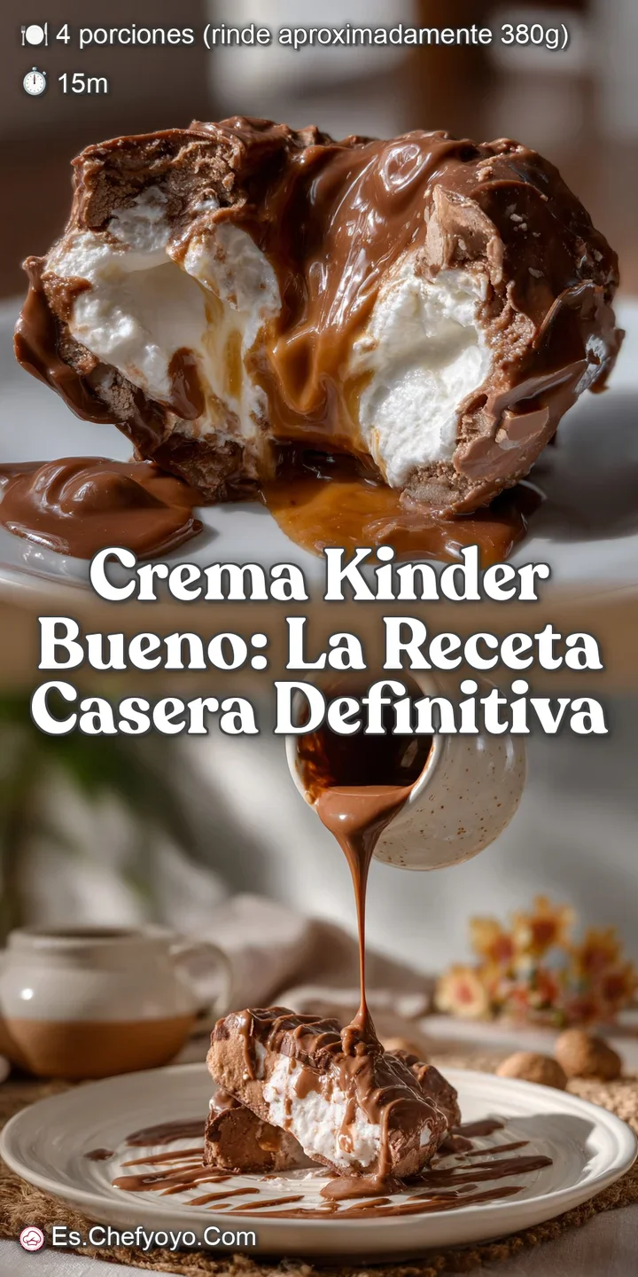 CREMA KINDER BUENO: La Receta Casera Definitiva