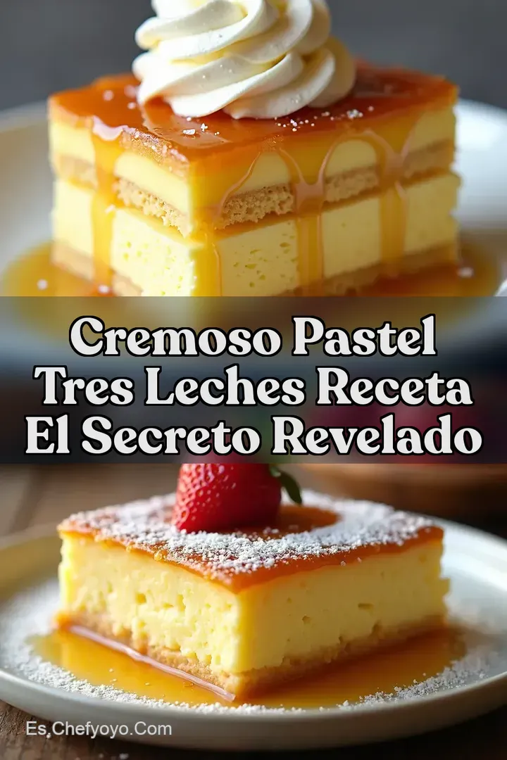 Cremoso Pastel Tres Leches Receta El Secreto Revelado