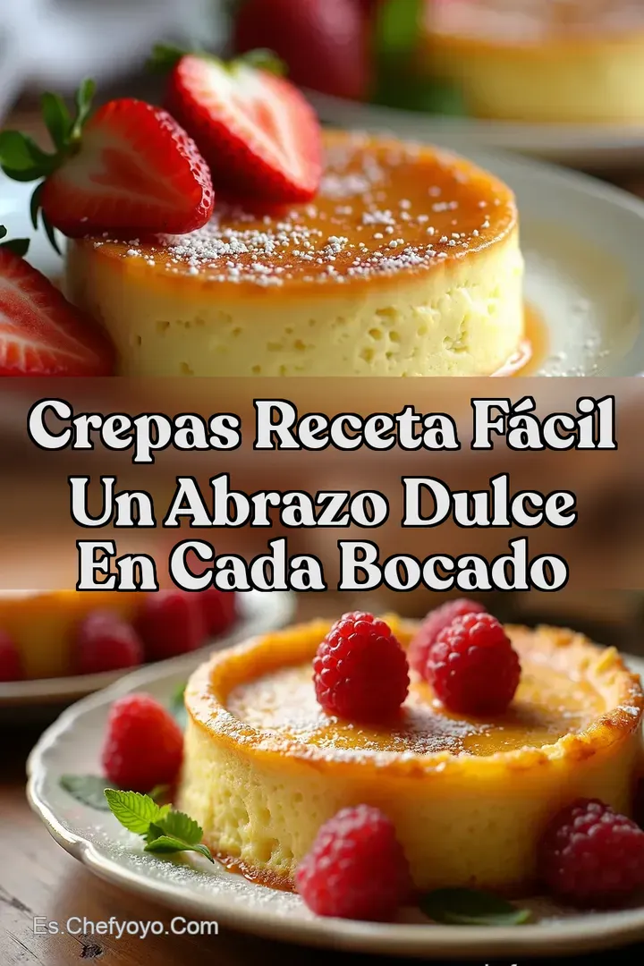 Crepas Receta F&aacute;cil Un Abrazo Dulce en Cada Bocado