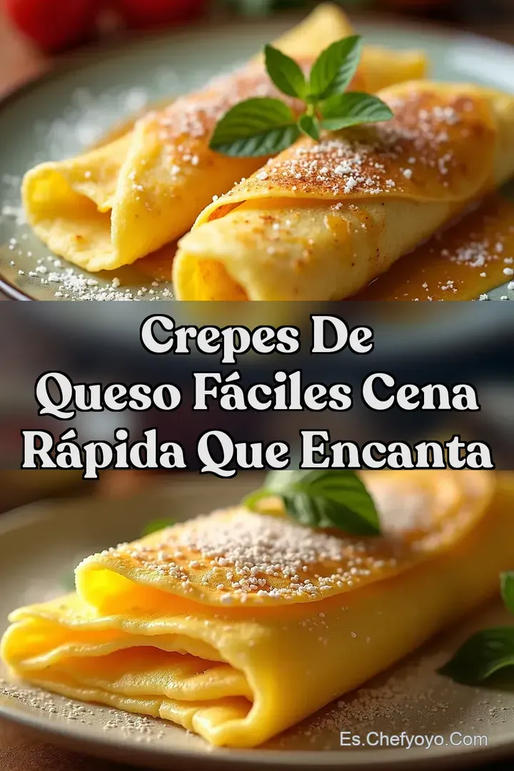Crepes de Queso F&aacute;ciles Cena R&aacute;pida que Encanta