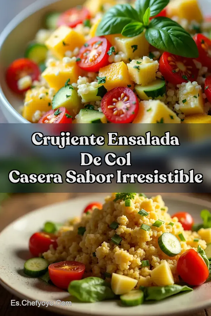 Crujiente Ensalada de Col Casera Sabor Irresistible