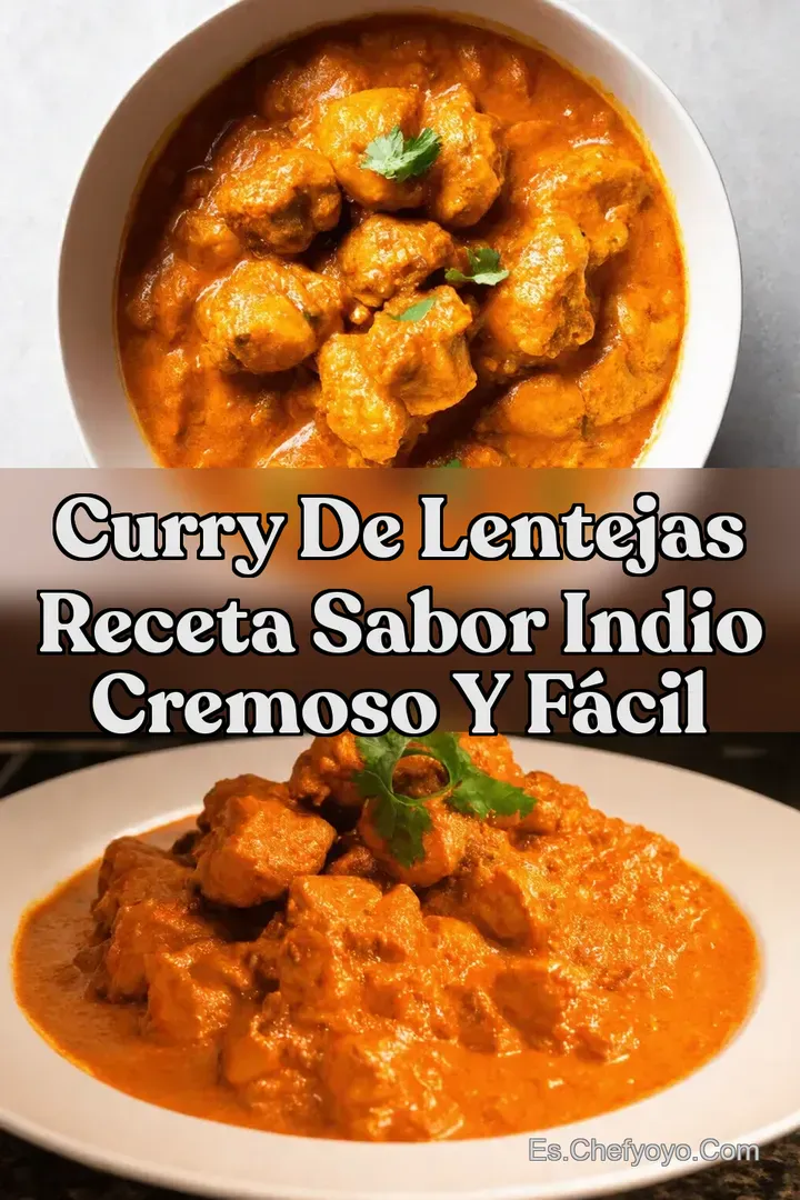 Curry de Lentejas Receta Sabor Indio Cremoso y F&aacute;cil