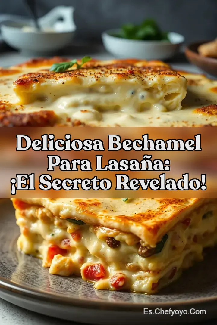 Deliciosa Bechamel Para Lasa&ntilde;a: &iexcl;El Secreto Revelado!