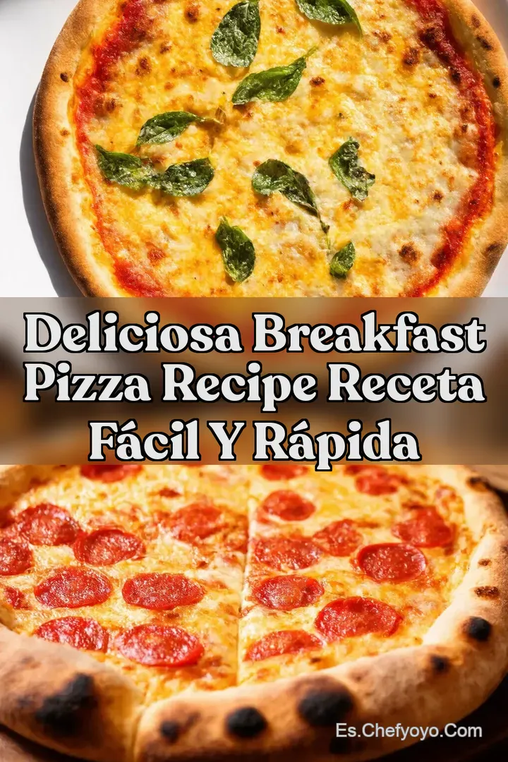 Deliciosa Breakfast Pizza Recipe Receta F&aacute;cil y R&aacute;pida