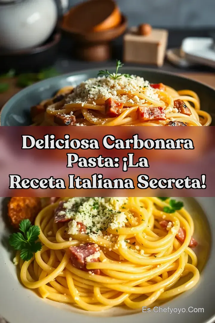 Deliciosa Carbonara Pasta: &iexcl;La Receta Italiana Secreta!