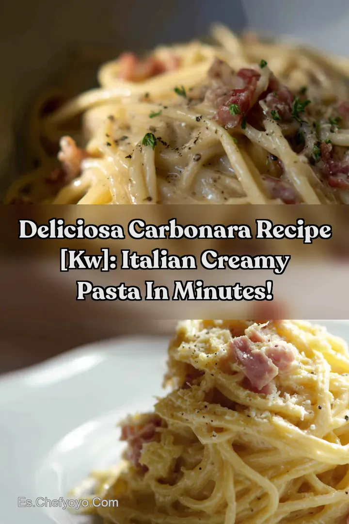 Deliciosa Carbonara Recipe [kw]: Italian Creamy Pasta in Minutes!
