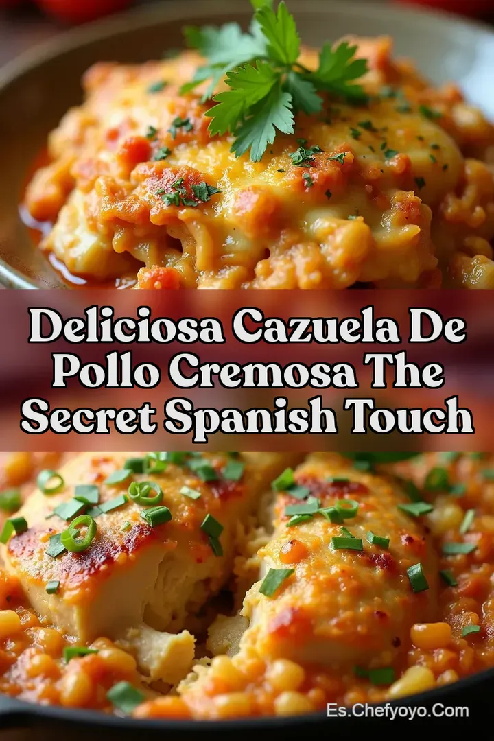 Deliciosa Cazuela de Pollo Cremosa The Secret Spanish Touch