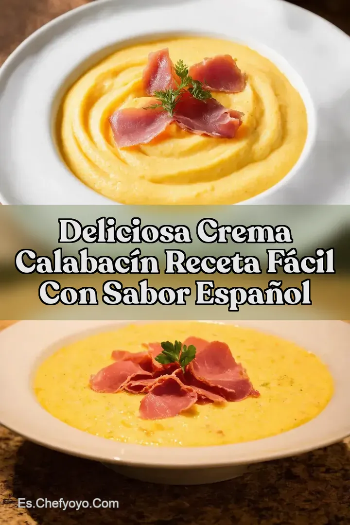Deliciosa Crema Calabac&iacute;n Receta F&aacute;cil con Sabor Espa&ntilde;ol