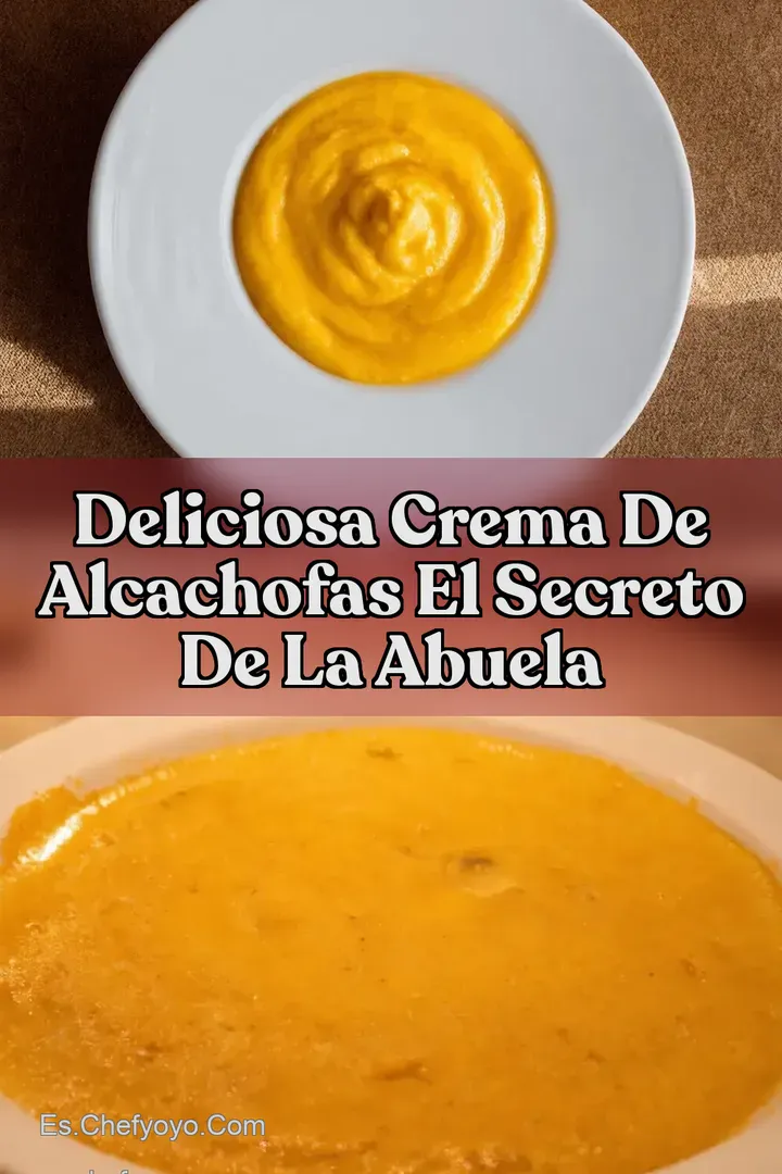 Deliciosa Crema de Alcachofas El Secreto de la Abuela