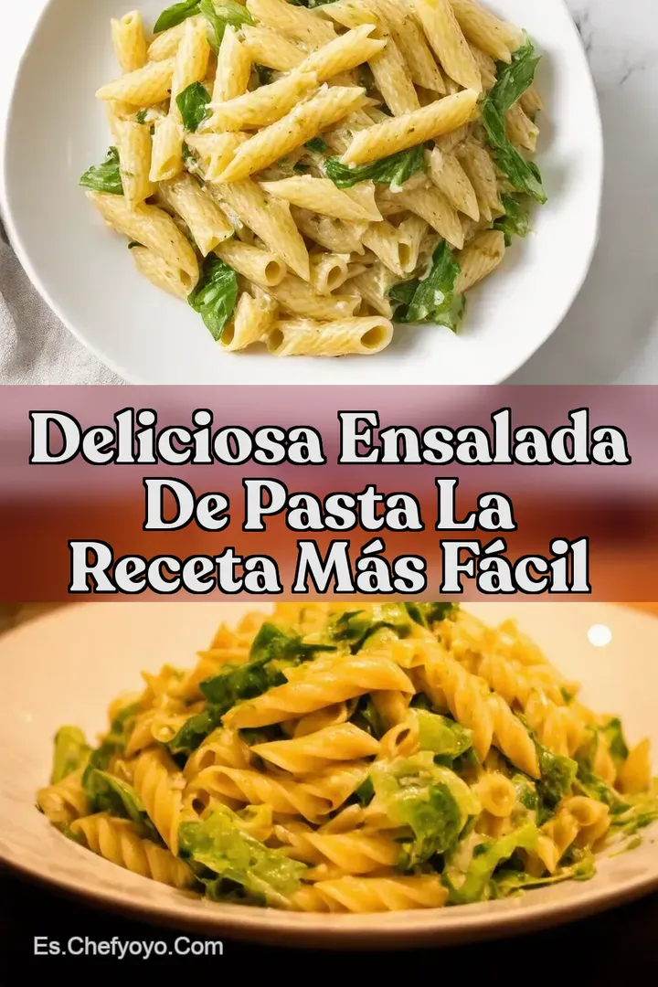 Deliciosa Ensalada de Pasta La Receta M&aacute;s F&aacute;cil
