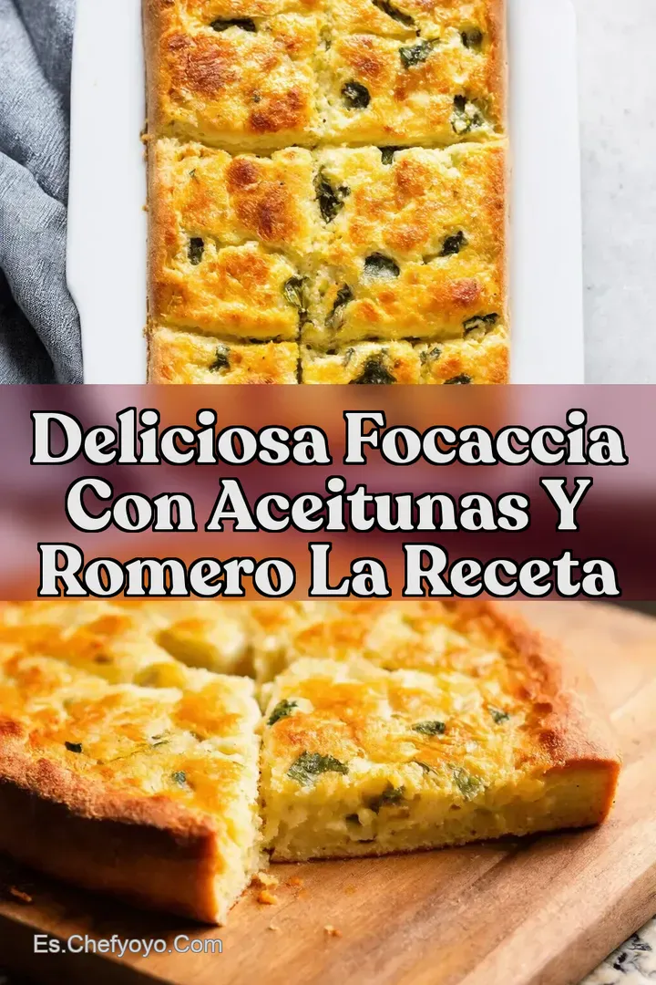 Deliciosa Focaccia con Aceitunas y Romero La Receta