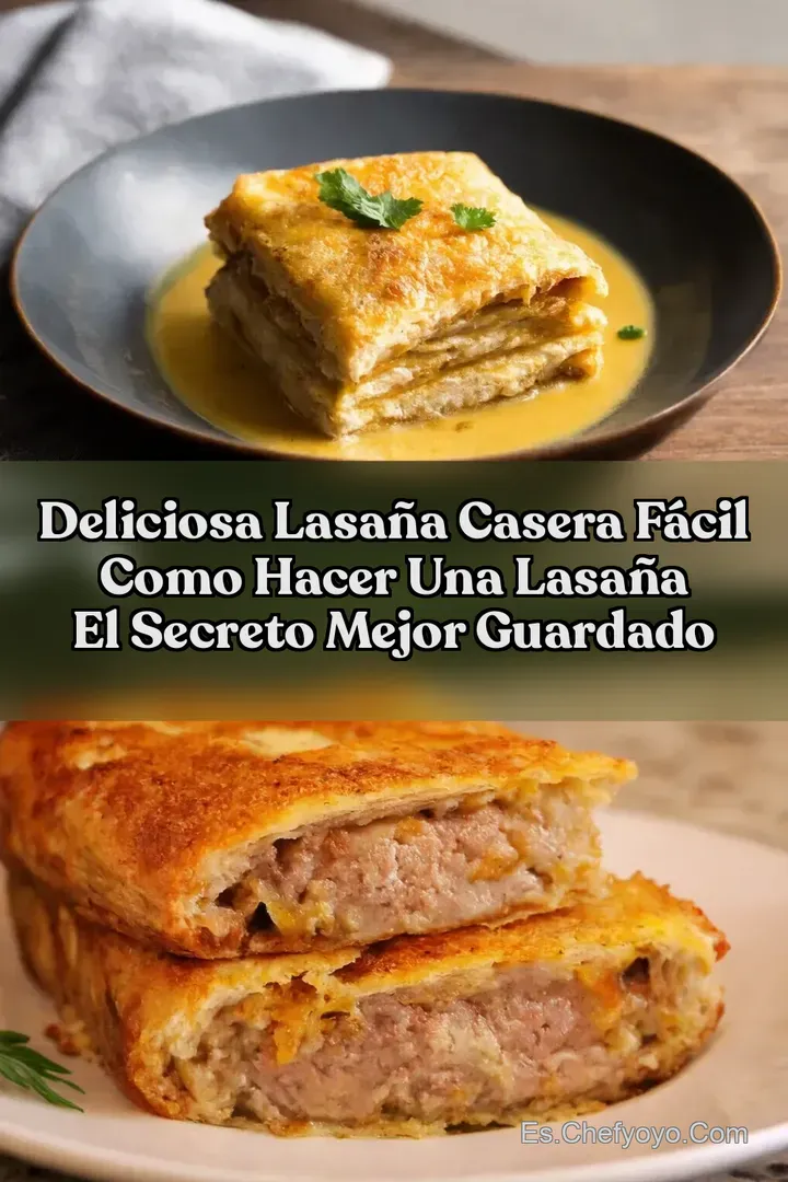 Deliciosa Lasa&ntilde;a Casera F&aacute;cil como hacer una lasa&ntilde;a El Secreto Mejor Guardado