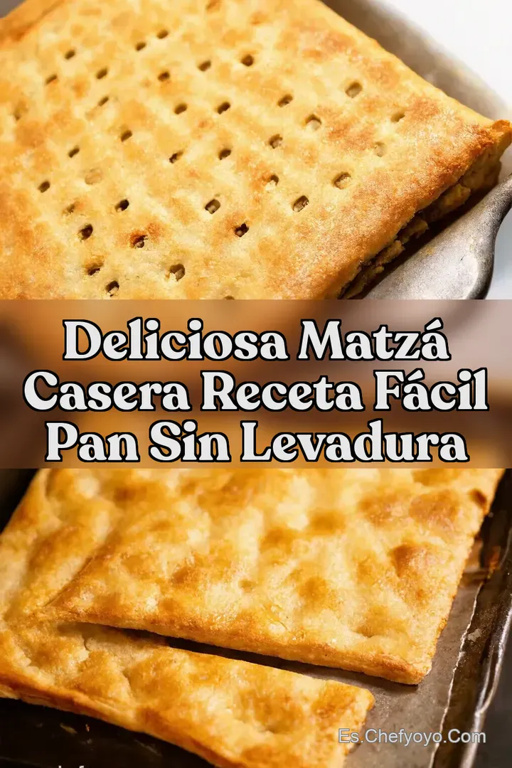 Deliciosa Matz&aacute; Casera Receta F&aacute;cil Pan sin Levadura