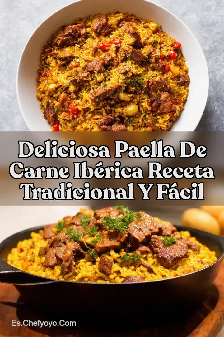 Deliciosa Paella de Carne Ib&eacute;rica Receta Tradicional y F&aacute;cil