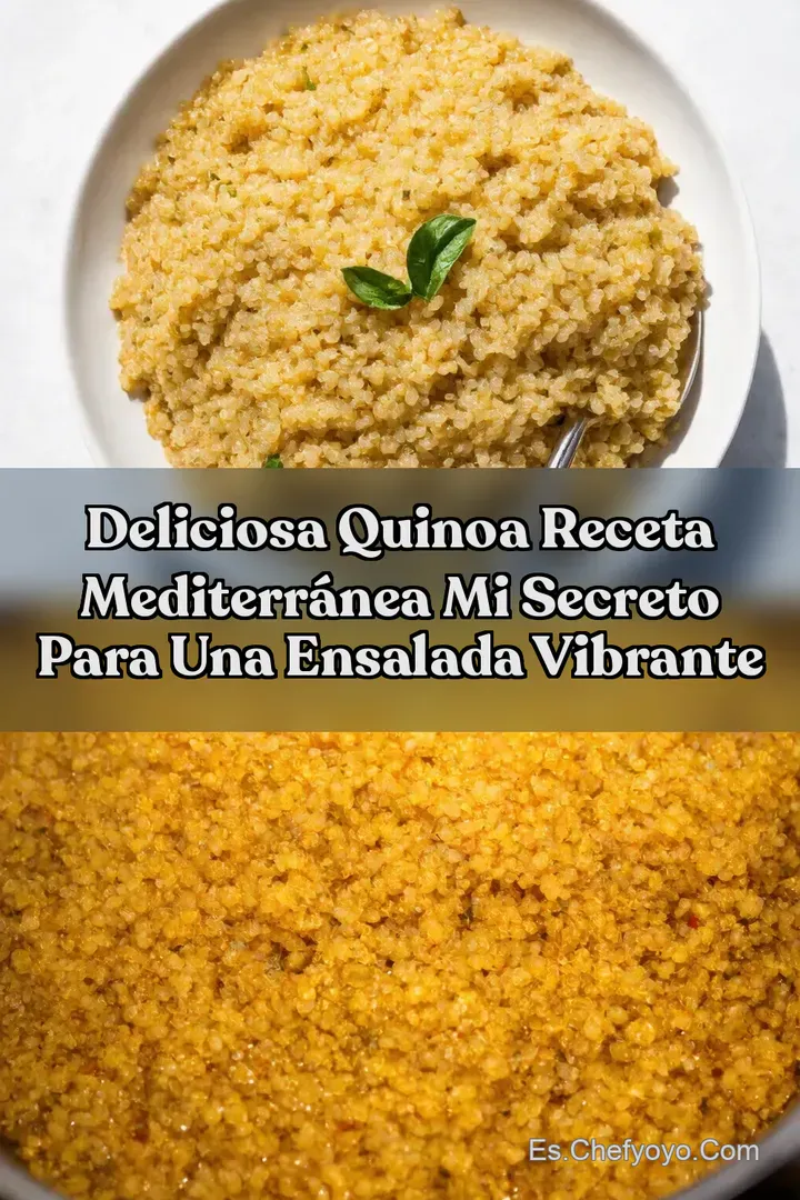 Deliciosa Quinoa Receta Mediterr&aacute;nea Mi Secreto Para Una Ensalada Vibrante