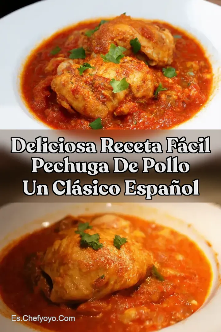 Deliciosa Receta F&aacute;cil Pechuga de Pollo Un Cl&aacute;sico Espa&ntilde;ol