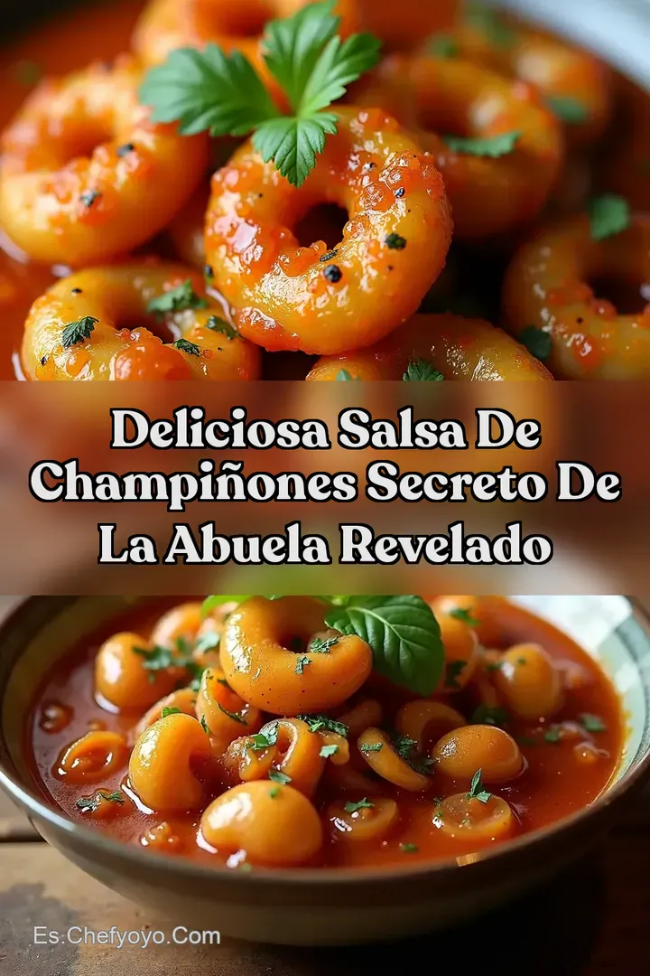 Deliciosa Salsa de Champi&ntilde;ones Secreto de la Abuela revelado