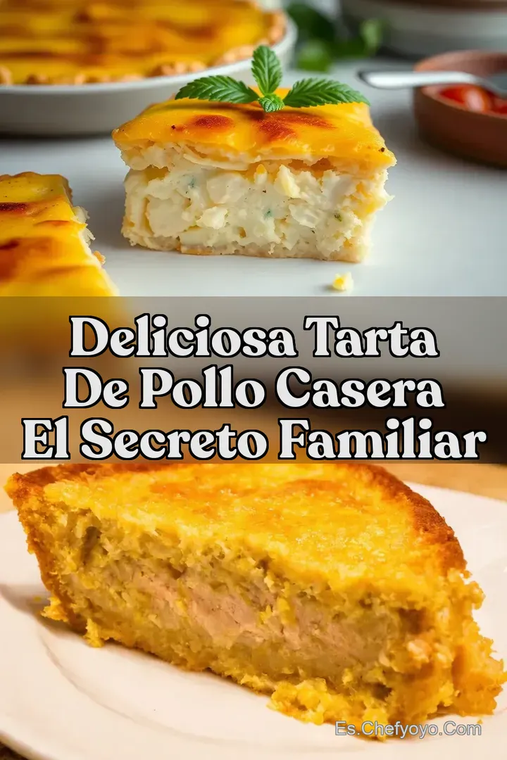Deliciosa Tarta de Pollo Casera El Secreto Familiar