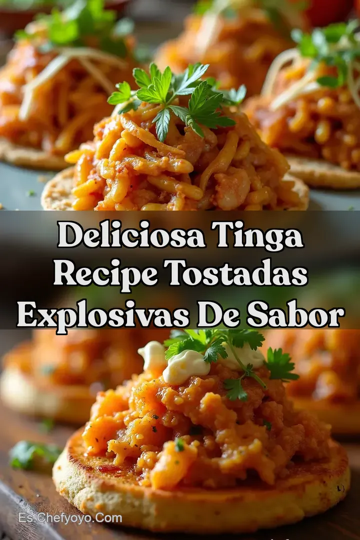 Deliciosa Tinga Recipe Tostadas Explosivas de Sabor