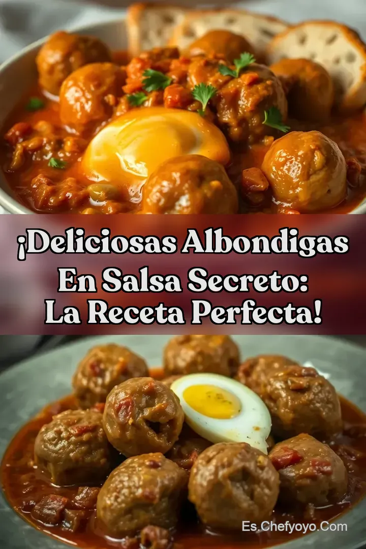 &iexcl;Deliciosas Albondigas en Salsa Secreto: La Receta PERFECTA!