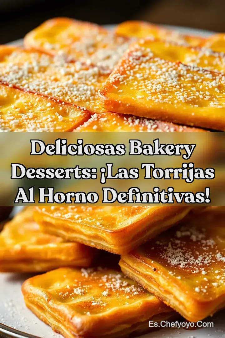 Deliciosas Bakery Desserts: &iexcl;Las Torrijas al Horno Definitivas!
