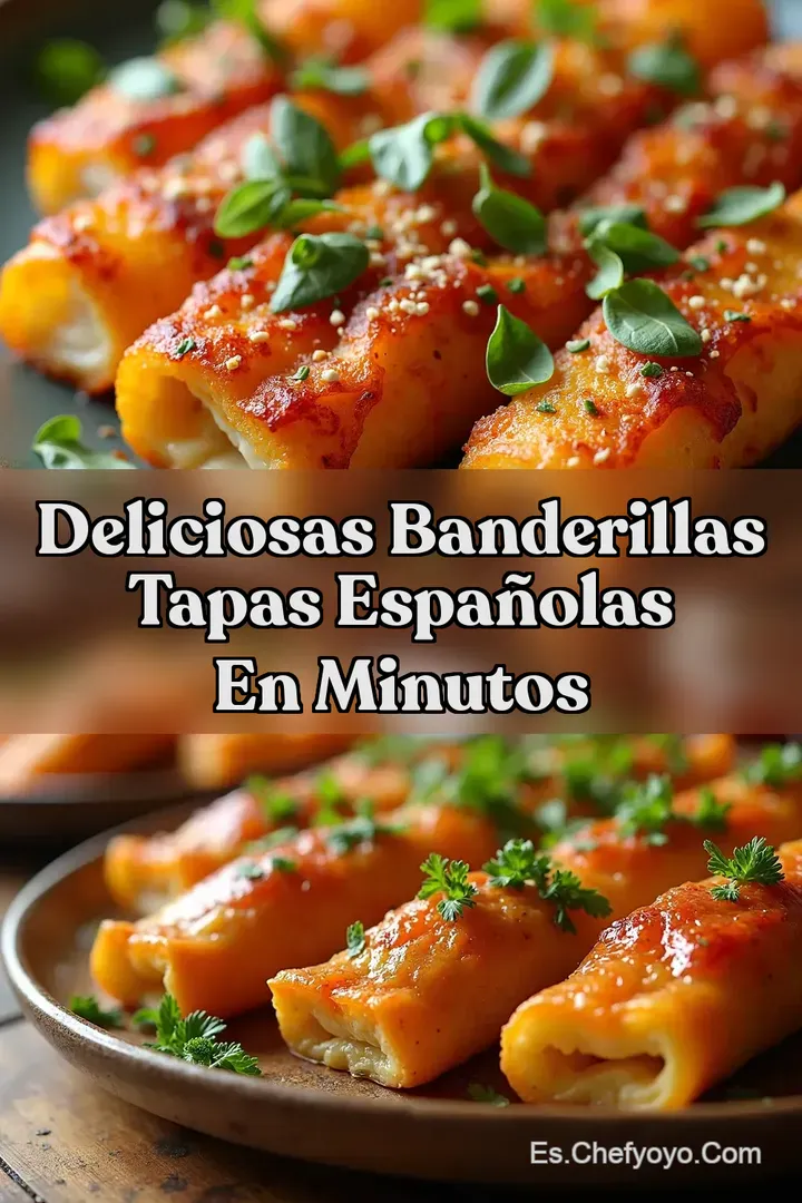 Deliciosas Banderillas Tapas Espa&ntilde;olas en Minutos