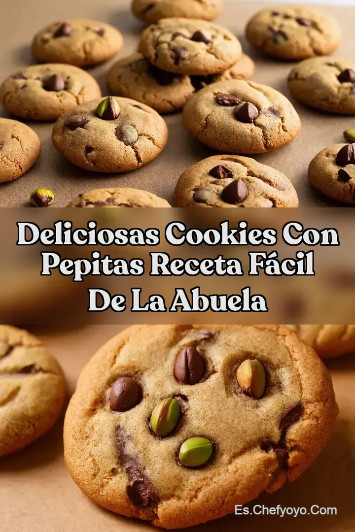 Deliciosas Cookies con Pepitas Receta F&aacute;cil de la Abuela