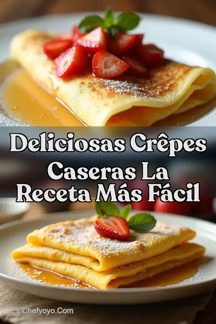 Deliciosas Cr&ecirc;pes Caseras La Receta M&aacute;s F&aacute;cil
