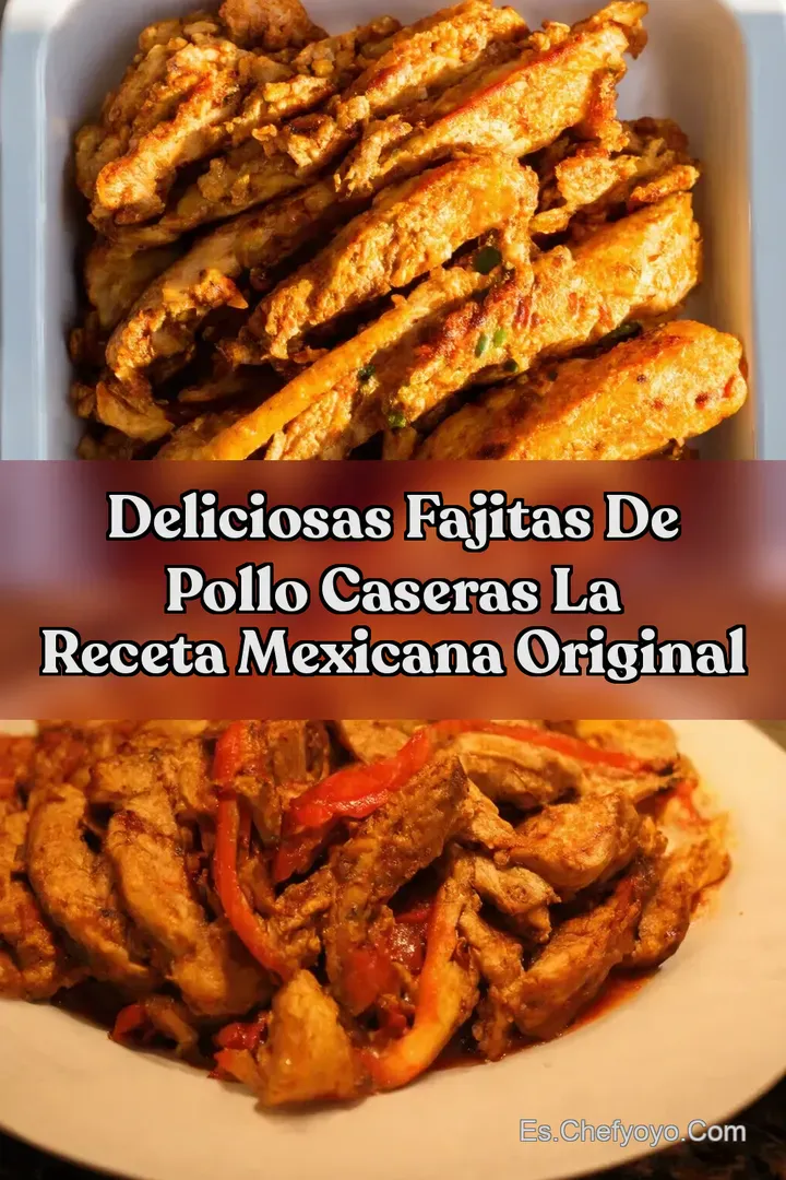 Deliciosas Fajitas de pollo caseras La receta Mexicana Original