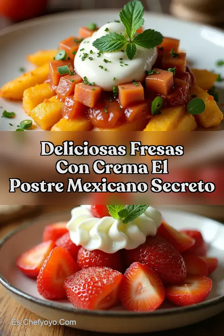 Deliciosas Fresas Con Crema El Postre Mexicano Secreto