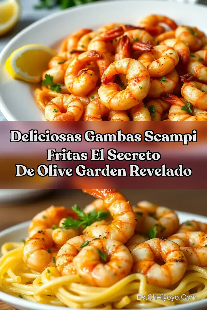 Deliciosas Gambas Scampi Fritas El Secreto de Olive Garden Revelado