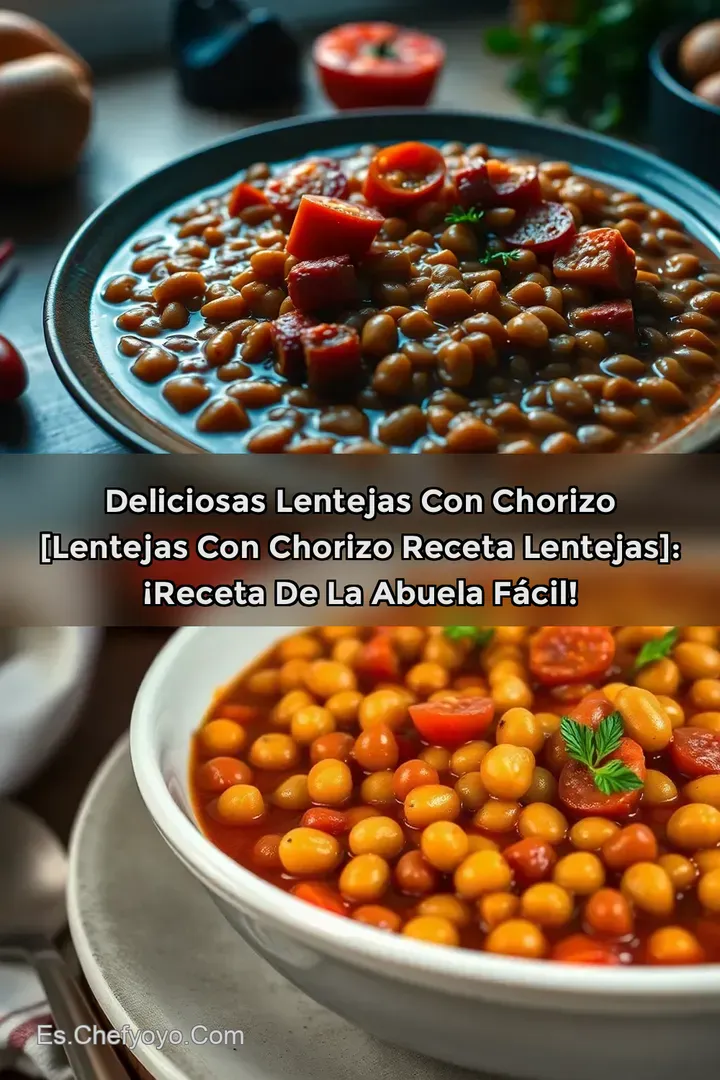 Deliciosas Lentejas con Chorizo [lentejas con chorizo receta lentejas]: &iexcl;Receta de la Abuela F&Aacute;CIL!