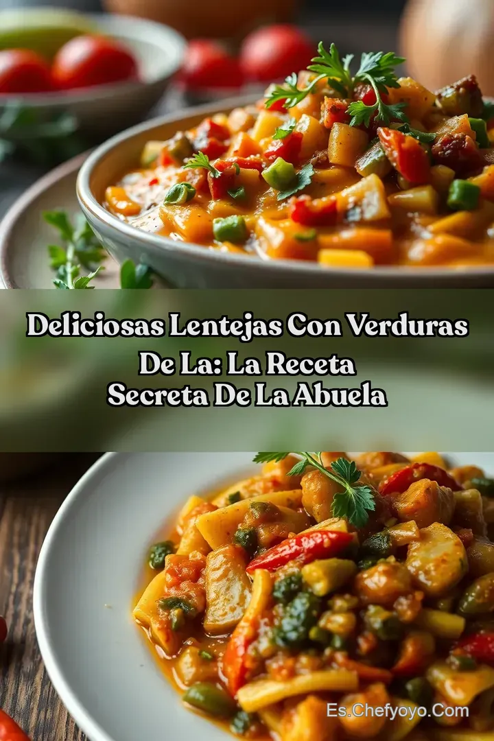Deliciosas Lentejas con Verduras de la: La Receta Secreta de la Abuela