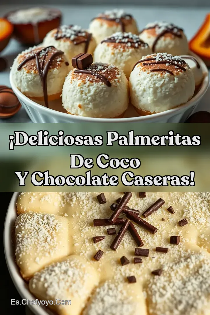 &iexcl;Deliciosas Palmeritas de Coco y Chocolate Caseras!