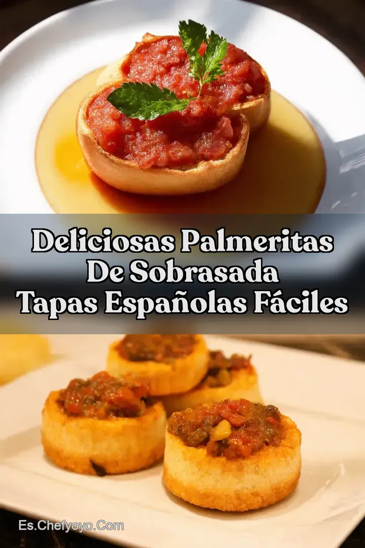 Deliciosas Palmeritas de Sobrasada Tapas Espa&ntilde;olas F&aacute;ciles