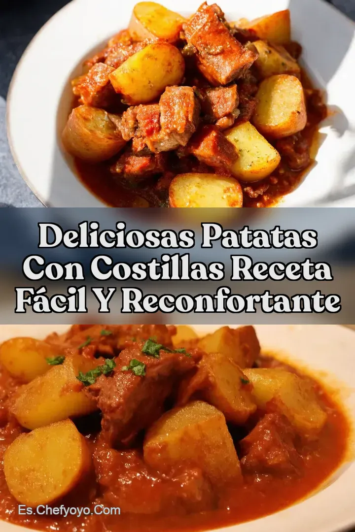 Deliciosas Patatas Con Costillas Receta F&aacute;cil y Reconfortante