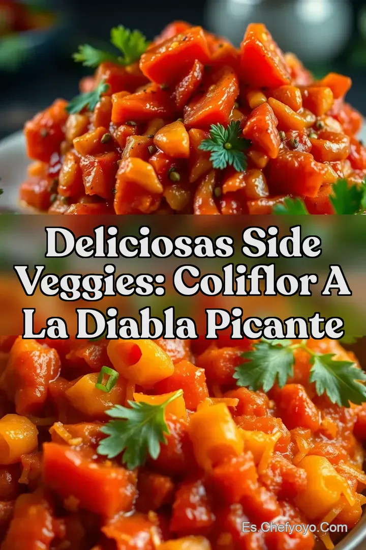 Deliciosas Side Veggies: Coliflor a la Diabla Picante