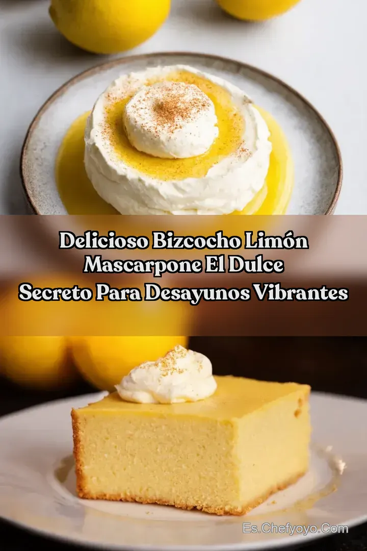 Delicioso Bizcocho Lim&oacute;n Mascarpone El Dulce Secreto para Desayunos Vibrantes