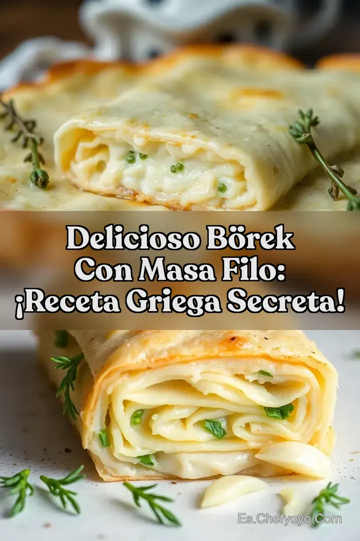 Delicioso B&ouml;rek con Masa Filo: &iexcl;Receta Griega Secreta!