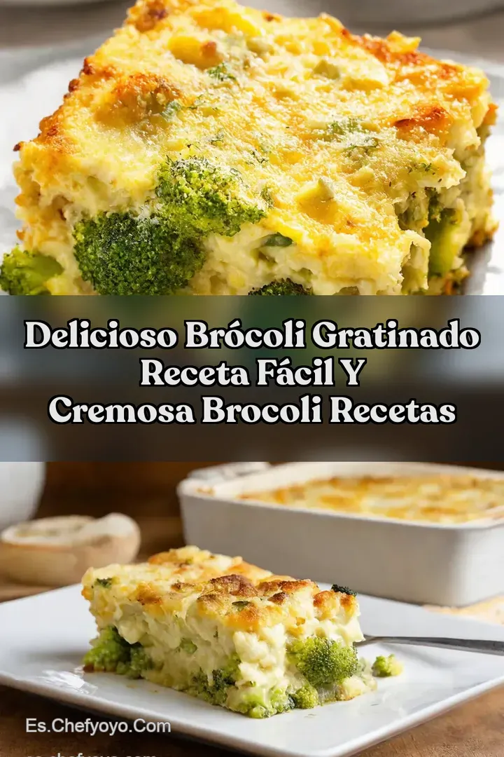 Delicioso Br&oacute;coli Gratinado Receta F&aacute;cil y Cremosa brocoli recetas