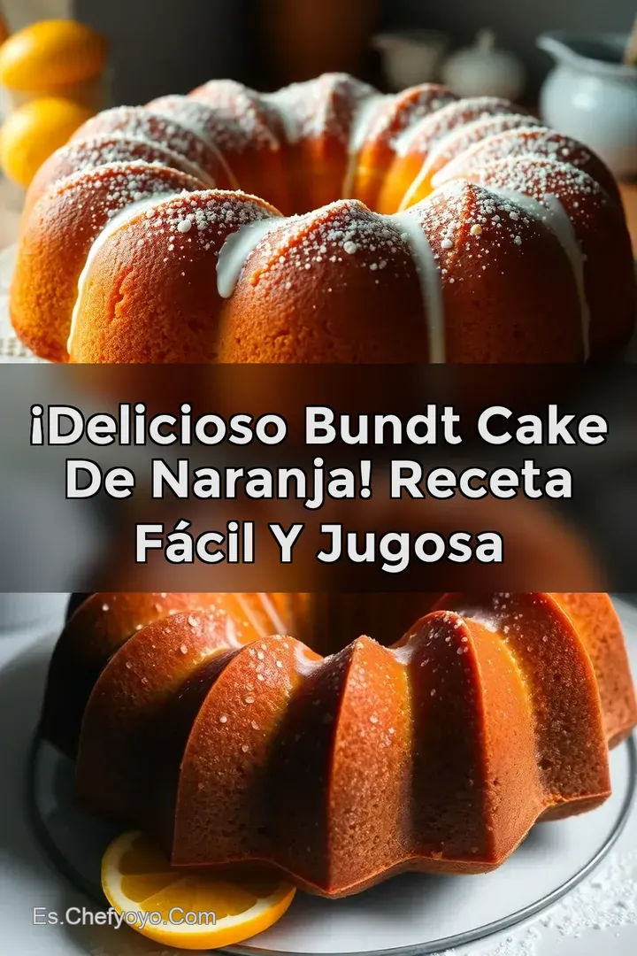 &iexcl;Delicioso Bundt Cake De Naranja! Receta F&aacute;cil y Jugosa